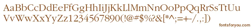 ItcgaramondstdLt Font – Brown Fonts on White Background