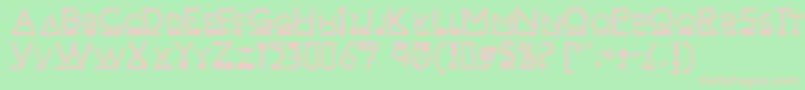 fuente Failedfont1linemorph – Fuentes Rosadas Sobre Fondo Verde