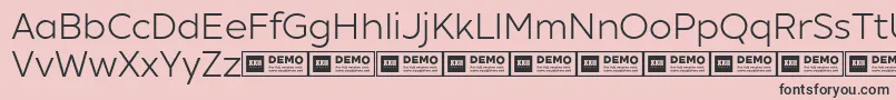 XxiigeomdemoBook Font – Black Fonts on Pink Background