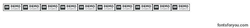 フォントXxiigeomdemoBook – 数字と数値のためのフォント