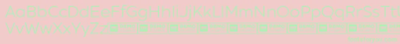 XxiigeomdemoBook Font – Green Fonts on Pink Background