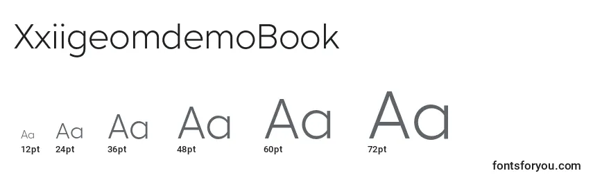 Размеры шрифта XxiigeomdemoBook
