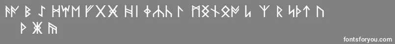Norskode Font – White Fonts on Gray Background