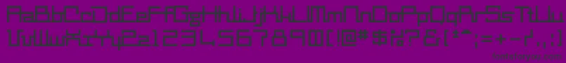 フォントMm2 – 紫の背景に黒い文字