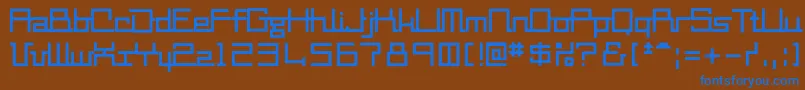 Шрифт Mm2 – синие шрифты на коричневом фоне