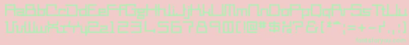 Mm2 Font – Green Fonts on Pink Background