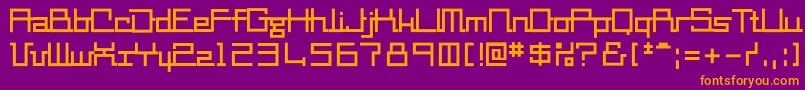 Mm2 Font – Orange Fonts on Purple Background