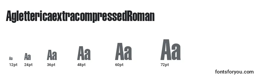 AglettericaextracompressedRoman Font Sizes