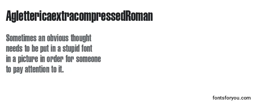 AglettericaextracompressedRoman-fontti