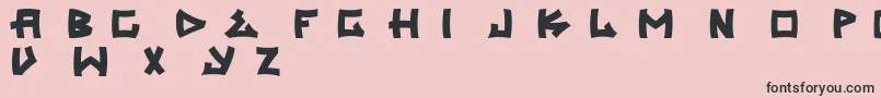 Шрифт Trasher2 – чёрные шрифты на розовом фоне