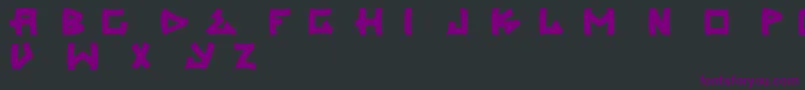 Trasher2 Font – Purple Fonts on Black Background