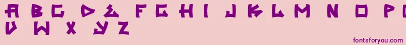 Trasher2 Font – Purple Fonts on Pink Background
