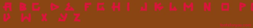Trasher2 Font – Red Fonts on Brown Background