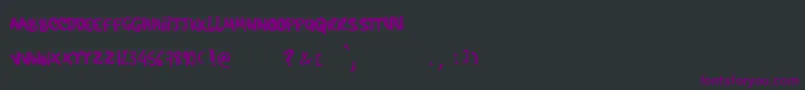 HardcorePenRegular-Schriftart – Violette Schriften auf schwarzem Hintergrund