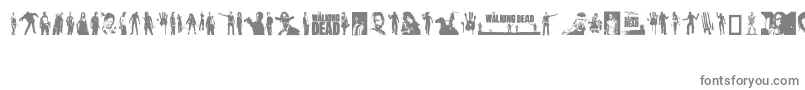 TheWalkingDead Font – Gray Fonts on White Background