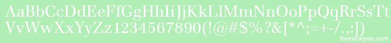 Emona Font – White Fonts on Green Background