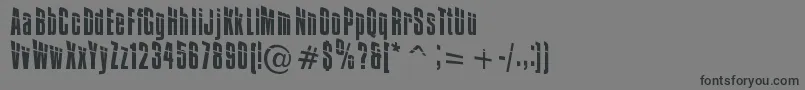Impos+30 Font – Black Fonts on Gray Background