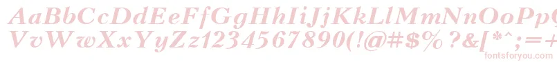 KudrashovcttBolditalic Font – Pink Fonts on White Background