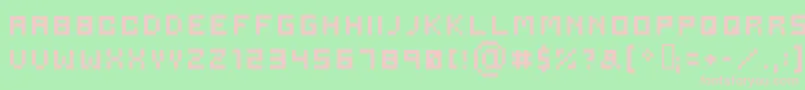 Serious Font – Pink Fonts on Green Background