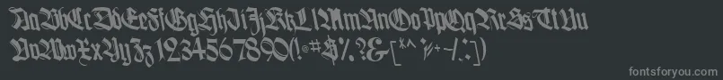 フォントBoogieBold – 黒い背景に灰色の文字