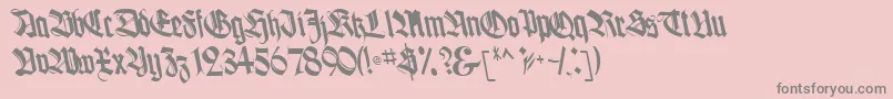 フォントBoogieBold – ピンクの背景に灰色の文字