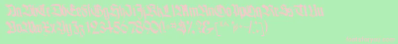 BoogieBold Font – Pink Fonts on Green Background