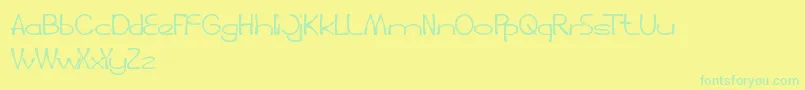 Lisätietoja FruitAndVegetable-fontista FruitAndVegetable-fontti – vihreät fontit keltaisella taustalla