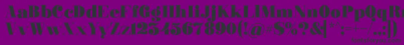 Ganton Font – Black Fonts on Purple Background