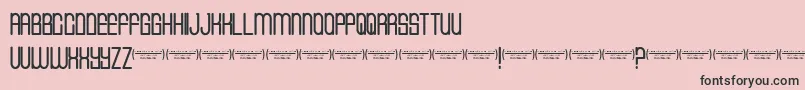 Cvfbuffalogrove Font – Black Fonts on Pink Background