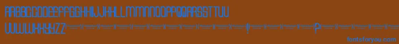 Cvfbuffalogrove Font – Blue Fonts on Brown Background