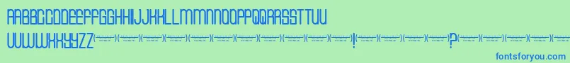 Cvfbuffalogrove Font – Blue Fonts on Green Background