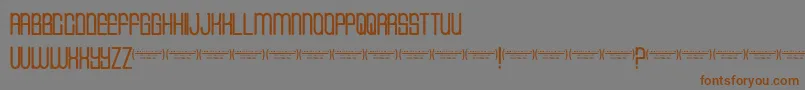 Cvfbuffalogrove Font – Brown Fonts on Gray Background