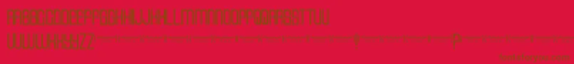 Cvfbuffalogrove Font – Brown Fonts on Red Background