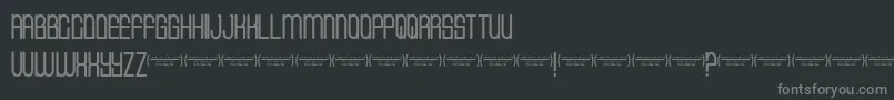 Cvfbuffalogrove Font – Gray Fonts on Black Background