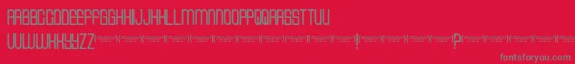 Cvfbuffalogrove Font – Gray Fonts on Red Background