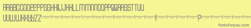 Cvfbuffalogrove Font – Gray Fonts on Yellow Background