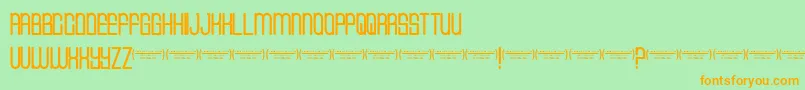 Cvfbuffalogrove Font – Orange Fonts on Green Background