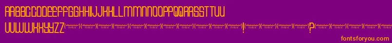 Cvfbuffalogrove Font – Orange Fonts on Purple Background