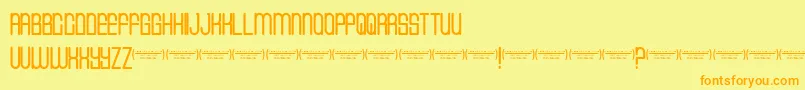 Cvfbuffalogrove Font – Orange Fonts on Yellow Background