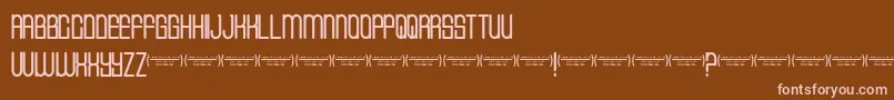 Cvfbuffalogrove Font – Pink Fonts on Brown Background