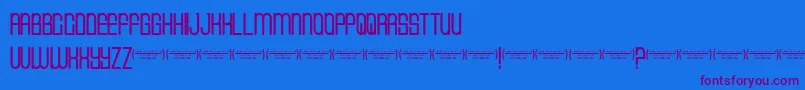 Cvfbuffalogrove Font – Purple Fonts on Blue Background