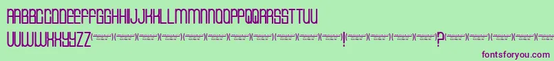 Cvfbuffalogrove Font – Purple Fonts on Green Background