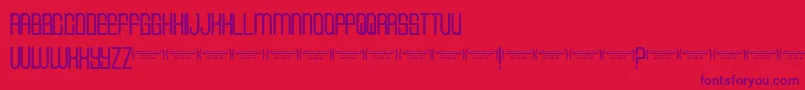 Cvfbuffalogrove Font – Purple Fonts on Red Background
