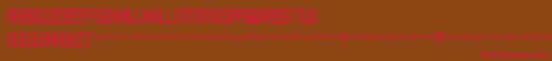 Cvfbuffalogrove Font – Red Fonts on Brown Background