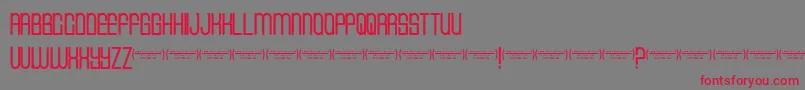 Cvfbuffalogrove Font – Red Fonts on Gray Background