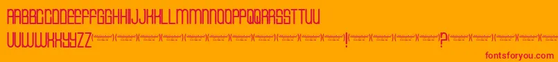 Cvfbuffalogrove Font – Red Fonts on Orange Background