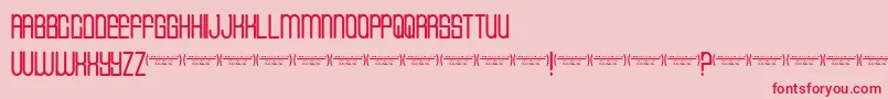 Cvfbuffalogrove Font – Red Fonts on Pink Background