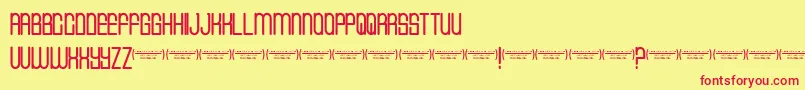 Cvfbuffalogrove Font – Red Fonts on Yellow Background