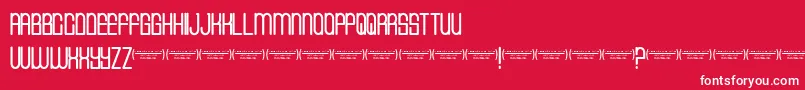 Cvfbuffalogrove Font – White Fonts on Red Background