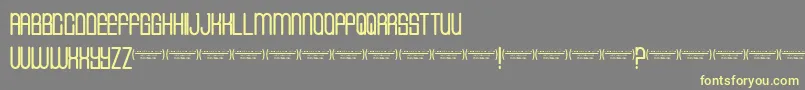 Cvfbuffalogrove Font – Yellow Fonts on Gray Background